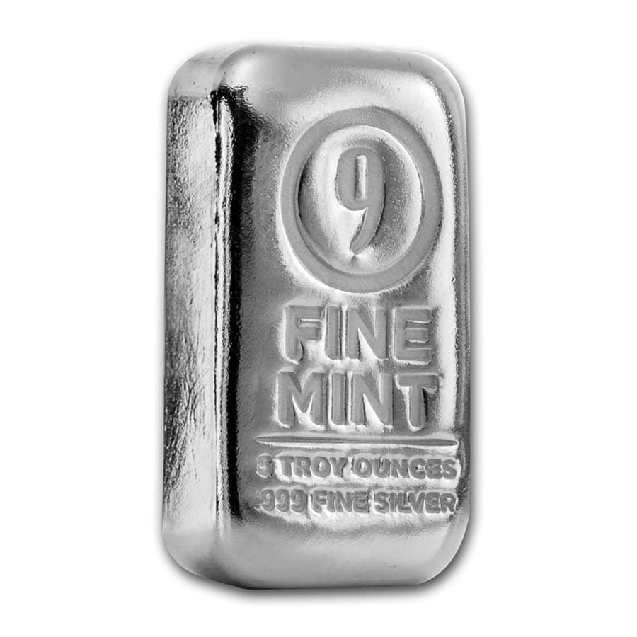 *All members* 5 oz Cast-Poured Silver Bar - 9 Fine Mint - 2 winners will win 1 bar each