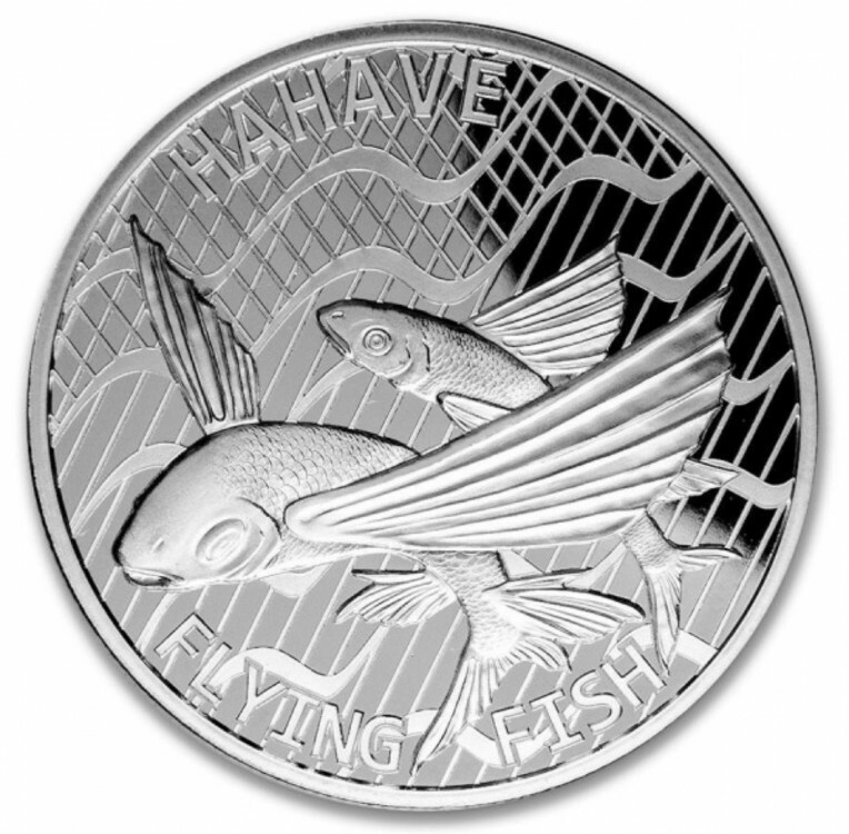 *Platinum / Platinum PLUS* 2020 1oz Tokelau, Hahave Flying Fish